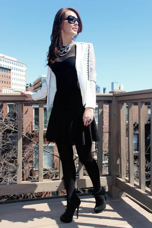 Look do dia usando Preto e Branco!