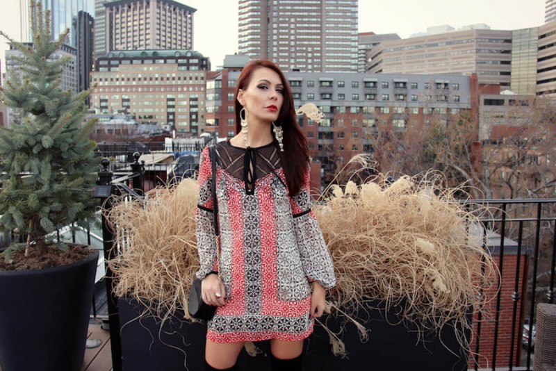 Vestido e Bota Over-Knee!